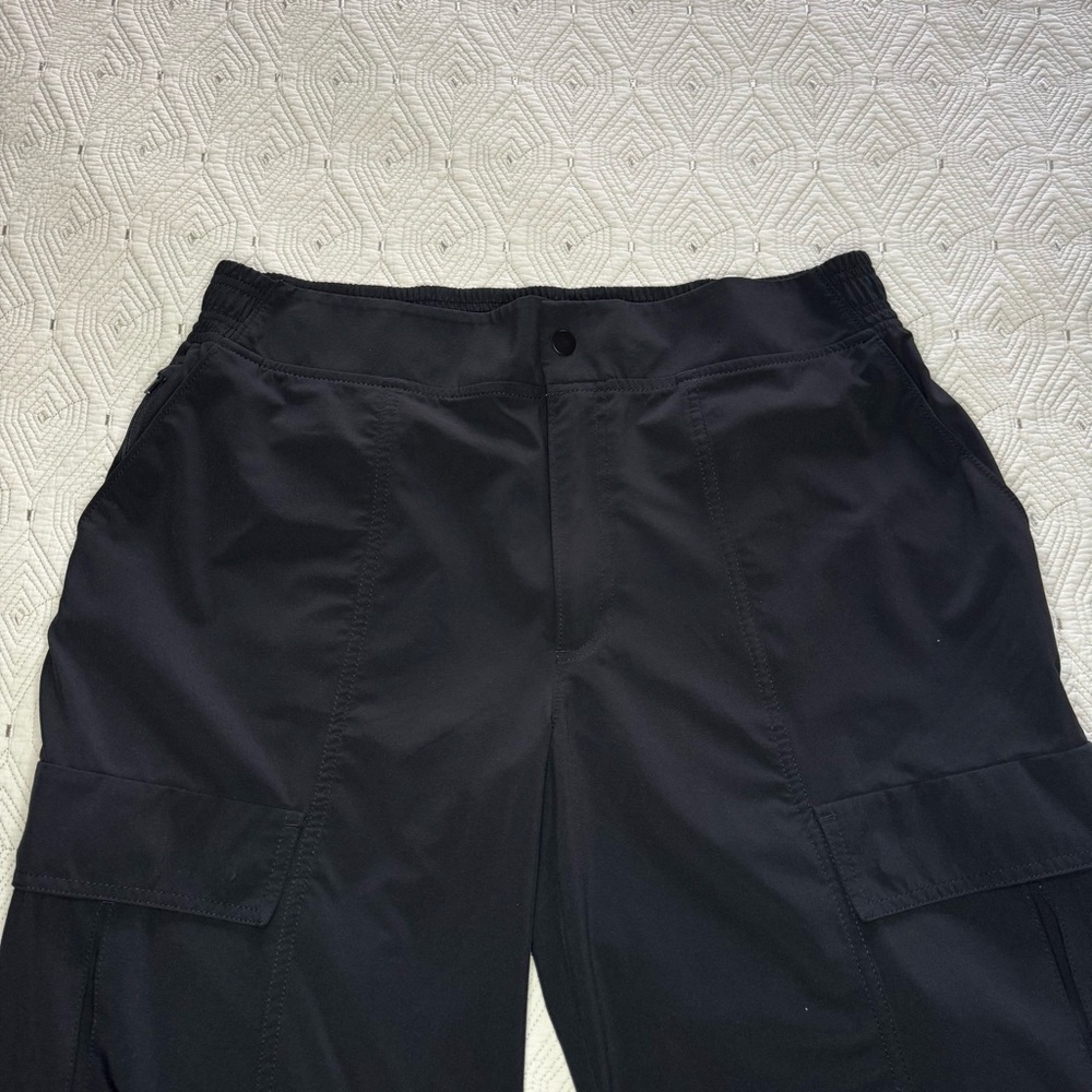 Athleta Black Wide Leg Cargo Pants - Picture 6 of 16
